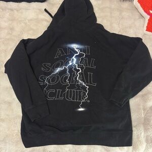 Anti social social club lighting hoodie